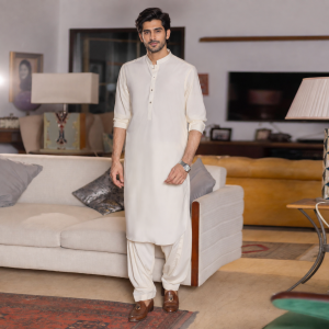Beige Shalwar Kameez